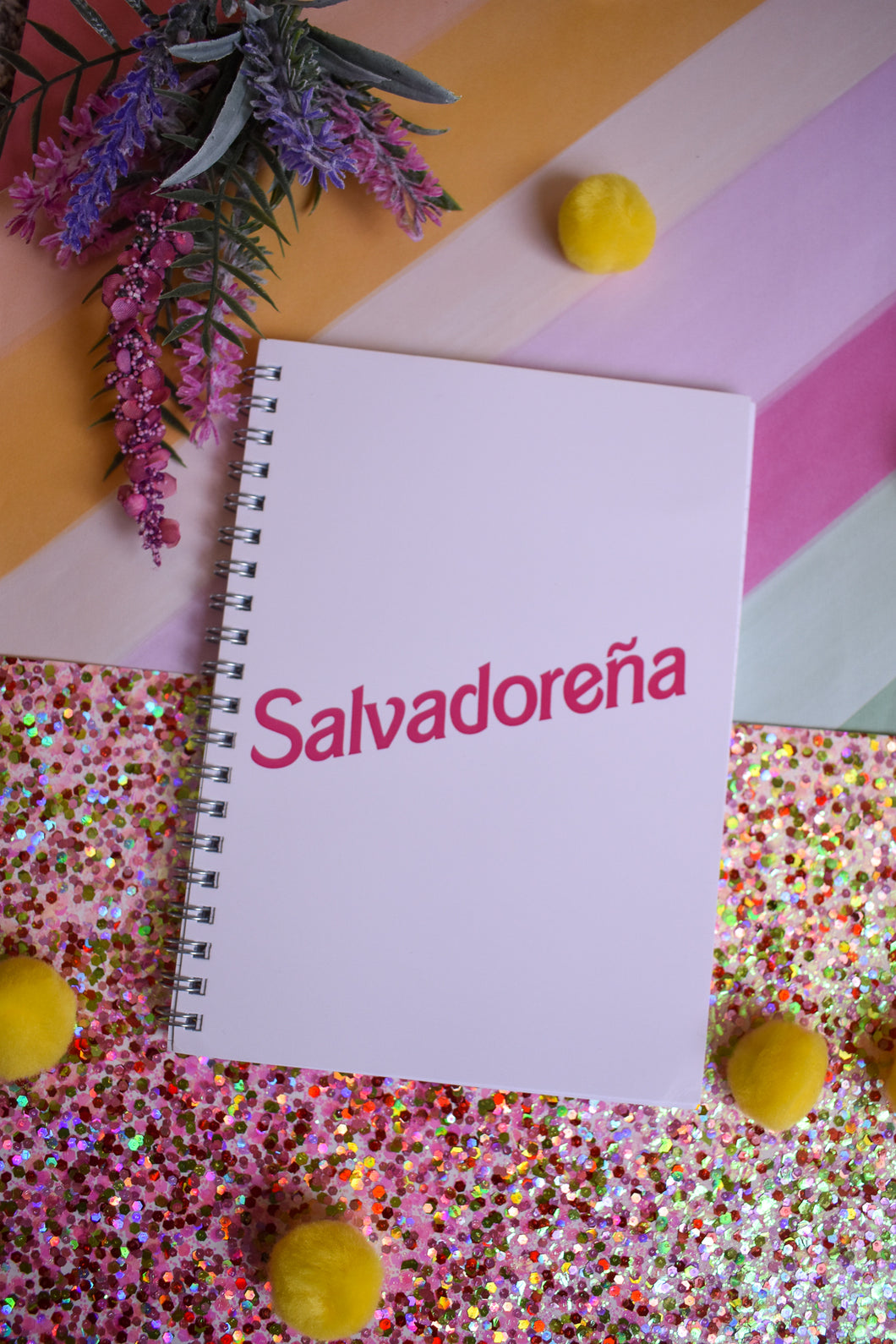 Salvadoreña Spiral Notebook (White)